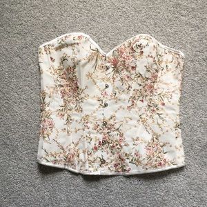 NWOT floral corset M